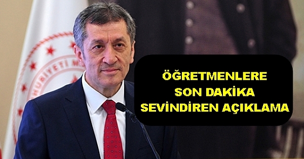 Bakan Selçuk'tan öğretmenlere son dakika açıklaması, çok mutlu oldum, uzaktan eğitim, öğretmenlerin yetkinliği artırılacak